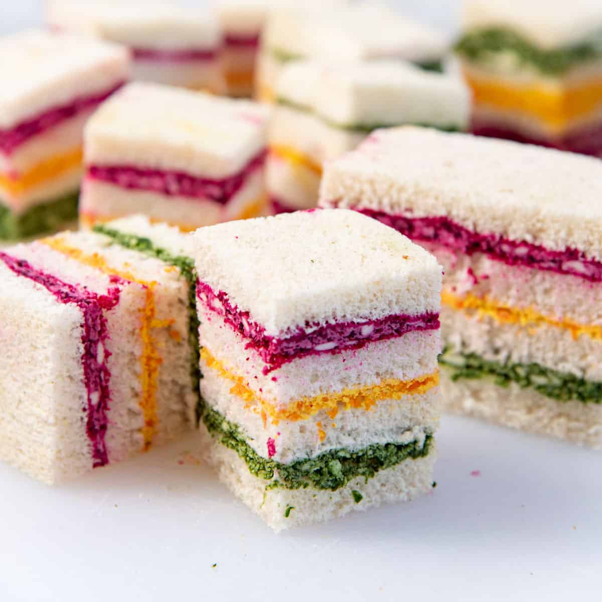 Rainbow Ribbon Sandwiches